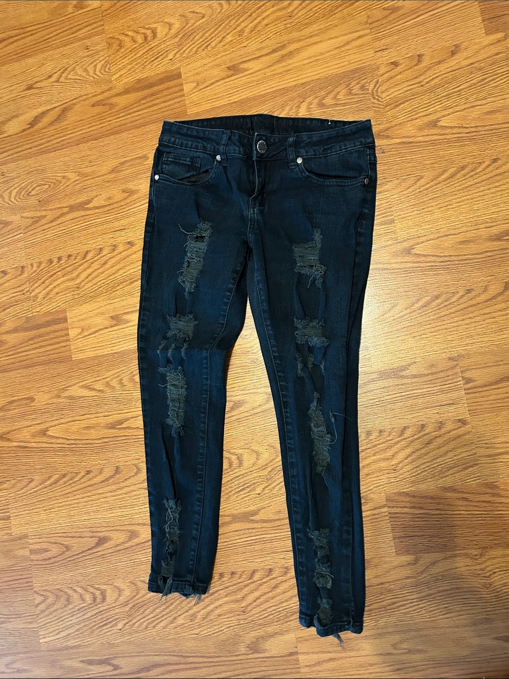VIP Dark Blue Ripped Skinny Jeans